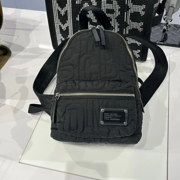 Marc Jacobs Unisex Nylon Backpacks 4S4HBP002H02 BLACK
